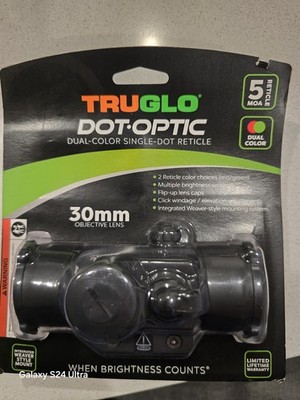 TRUGLO Dot-Optic Dual Color Reticle 30 mm Single Dot Sight 5 MOA NEW in Package
