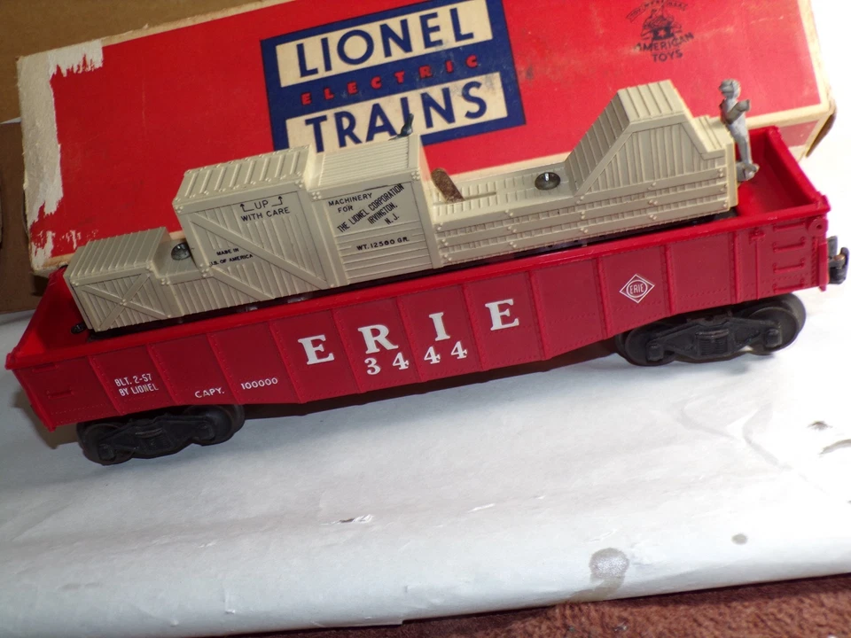 Lionel Vintage Original 3444 Operating Cop & Hobo Gondola super clean and works - Image 2 of 4