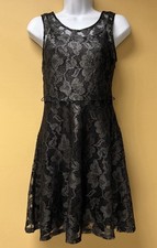 Womens Little Black Dress XS Mesh Sheath with Lining Cocktail Party Glamour Sexy