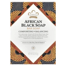 Nubian Heritage African Black Bar Soap 5 oz 142 g Cruelty-Free, Not Tested on