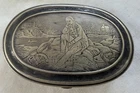 Beautiful Engraved Antique Snuff Box, Civil War Era, Dated 1860