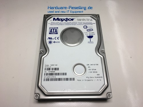 Disque Dur Interne Maxtor DiamondMax10 160 Go IDE 7200 RPM 3,5" - Occasion Testé Et Garanti