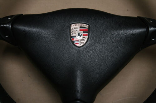Volante de 3 radios negro automático Tiptronic 97-05 Porsche 996 986 Boxster * - Imagen 2 de 11
