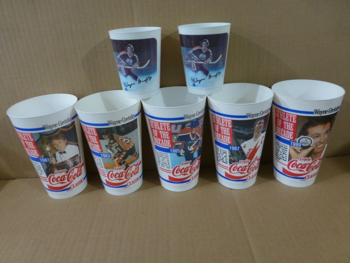 1990-91 Coca-Cola Set of 5 Cups 1981 to 1990 & 2 7-UP cups. Wayne Gretzky |  eBay