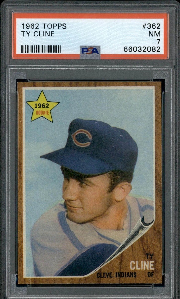 1962 Topps #362 Ty Cline - PSA 7 | eBay