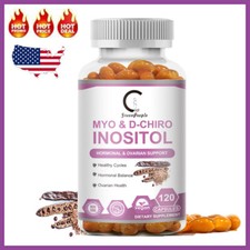 Myo-Inositol  D-Chiro Inositol Supplement Hormonal Balance Support 120 Capsules