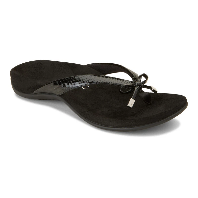 Vionic Rest Bella Comfort Toe Post Thong Sandal 70 RRP Black