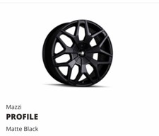 Brand New Universal Mazzi 20 Inch Matte Black Rims 5110 5115 