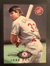 1995 Topps Stadium Club Virtual Reality Parallel #183 Jose Canseco Red Sox