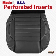 2010 2011 2012 Ford Mustang Gt Driver Bottom Perforated Leather Seat Cover Black 2010 2011 2012 Ford Mustang Gt Driver Bottom Perforated Leather Seat Cover Black