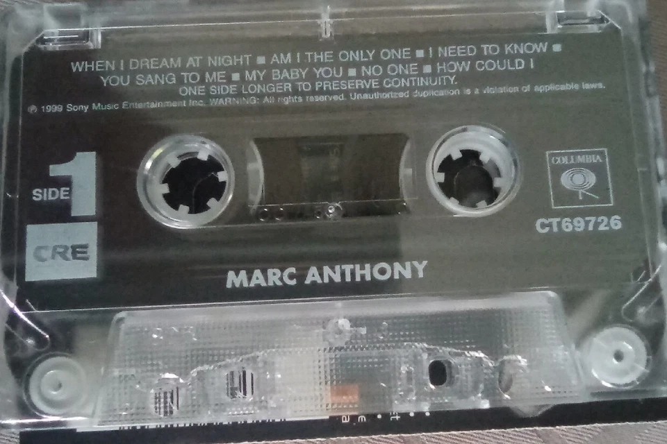 MARC ANTHONY Cassette, POP, ENGLISH, w/ "I NEED TO KNOW" - Изображение 3 из 3