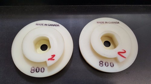 Discos de pulido de diamantes tipo cerradura de caracol, arena 800, 2 piezas, nuevos, Canadá - Imagen 3 de 3