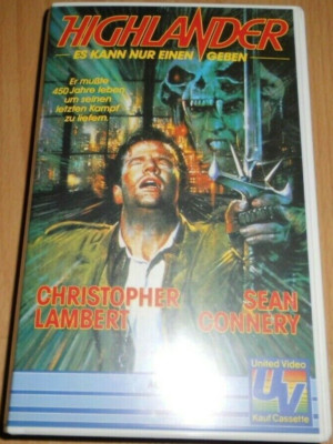 VHS Video Highlander Es Kann Nur Einen Geben mit Christopher Lambert