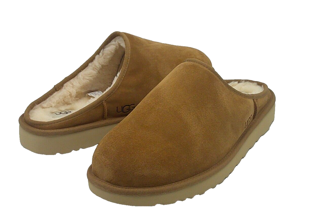 UGG Men\'s Chestnut Suede Slip-On Slippers, SZ 11, box 63 UGG Chestnut brown men main image 4