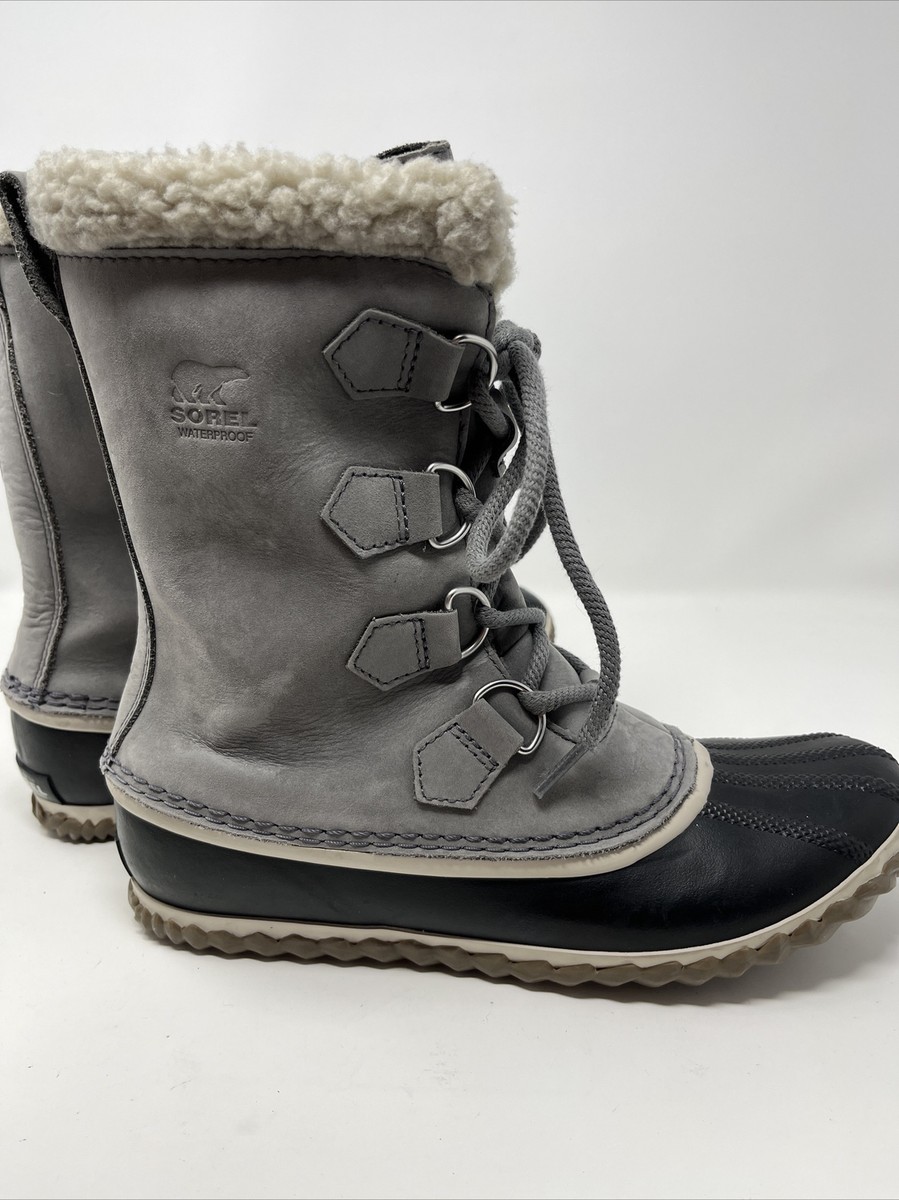 Sorel Womens Caribou Slim Quarry Grey NL 2649-052 Size US