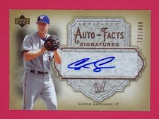 2006 Artifacts Chris Capuano 727/800 Auto-Facts Signatures #CA Milwaukee Brewers