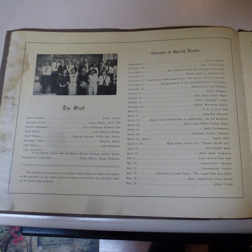 1922 THE SPOTLIGHT - HOMER HIGH SCHOOL ANNUAL - Picture 4 of 4