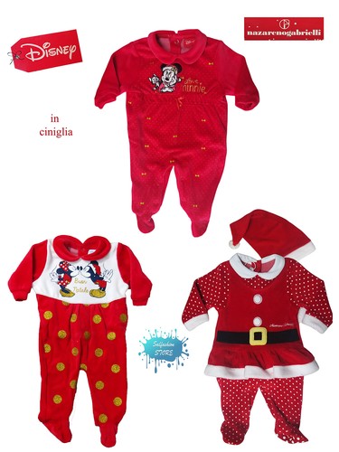 Tutine natalizie neonata in ciniglia prima nascita DISNEY e NAZARENO  GABRIELLI | eBay