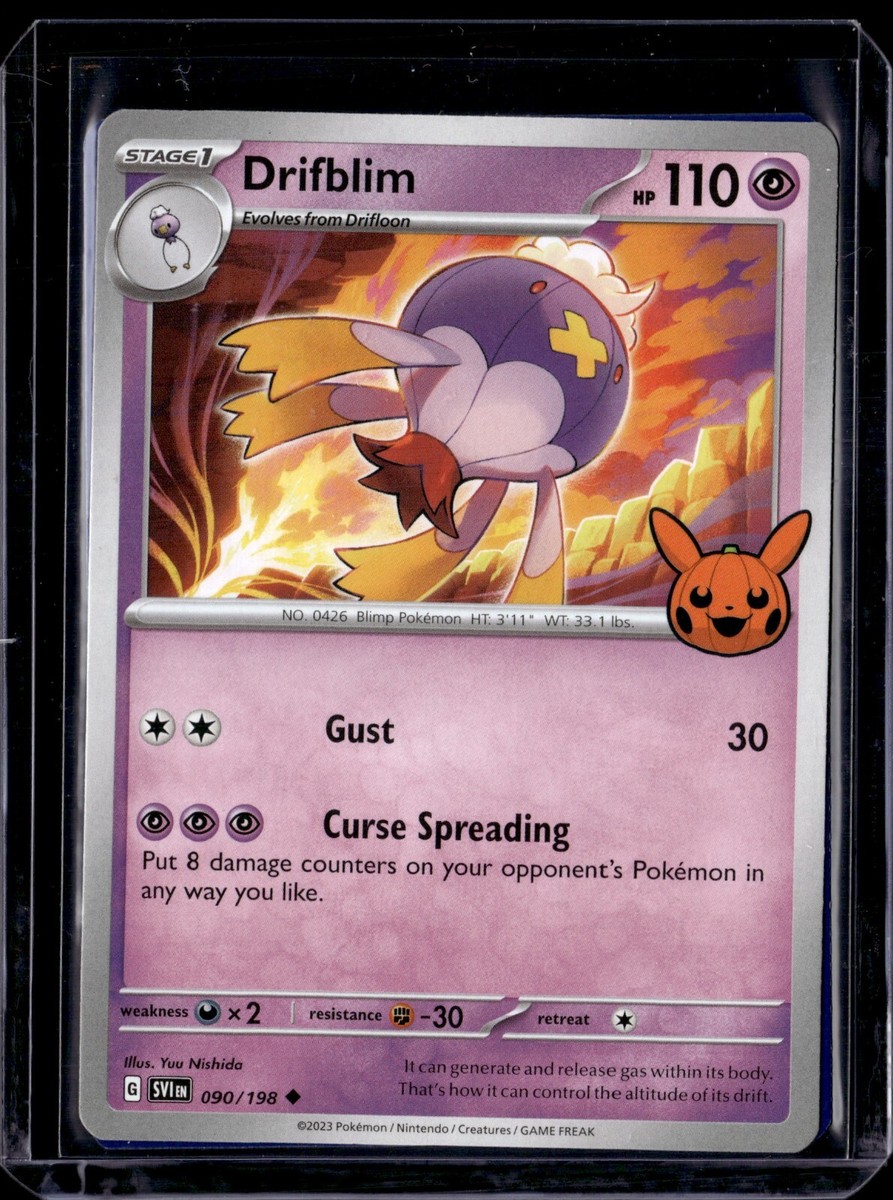 Pokemon - Drifblim - 090/198 - Trick Or Trade - NM/M Pokemon - Drifblim - 090/198 - Trick Or Trade - NM/M