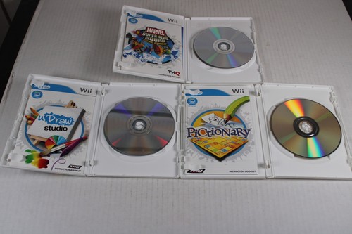 3 Games: UDraw Studio + Pictionary + Marvel Super Hero Squad (Nintendo Wii) - Picture 9 of 10