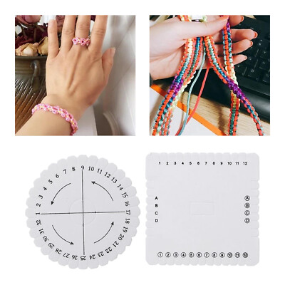 Flecht scheibe Kumihimo Perlen Schnur Scheiben geflochtene Platte DIY Armband
