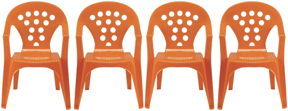 Sillas apilables de juego y estudio para niños - 4 colores brillantes - Hechas en Italia Foto 3 de 4