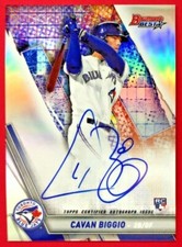 2019 Bowman's Best Cavan Biggio Best of '19 Autographs Refractors #B19CB 