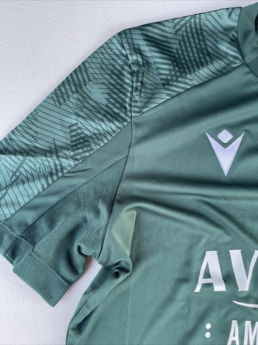 Authentic Wrexham AFC Football Gede Green Soccer Warm Up Jersey 5XL Aviation Gin - Picture 7 of 12