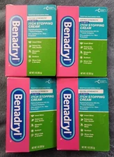 4 PACK BENADRYL Extra Strength Itch Stopping Anti-Itch Cream 1 oz Exp 1/2026