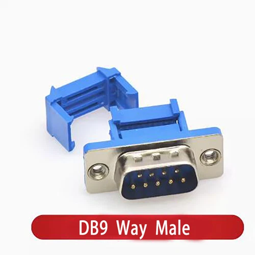 5Pcs DB9/15/25/37 Way Male IDC Connector Plug Socket D-Sub Blue - Picture 2 of 2