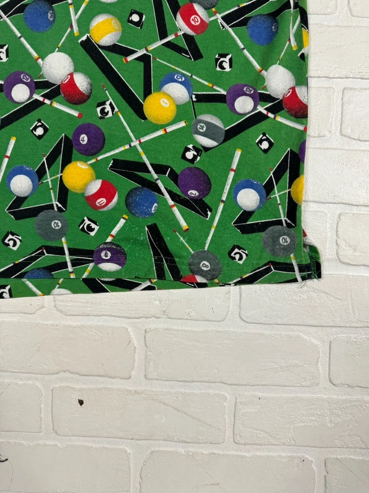 Camisa Polo De Colección Expression Pool Billar Para Hombre L Verde Multicolor Billar AOP Foto 4 de 4