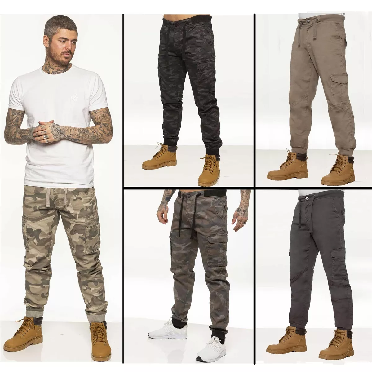 Men's Cargo Jogger Pants, Tactical Cargo Pants Men