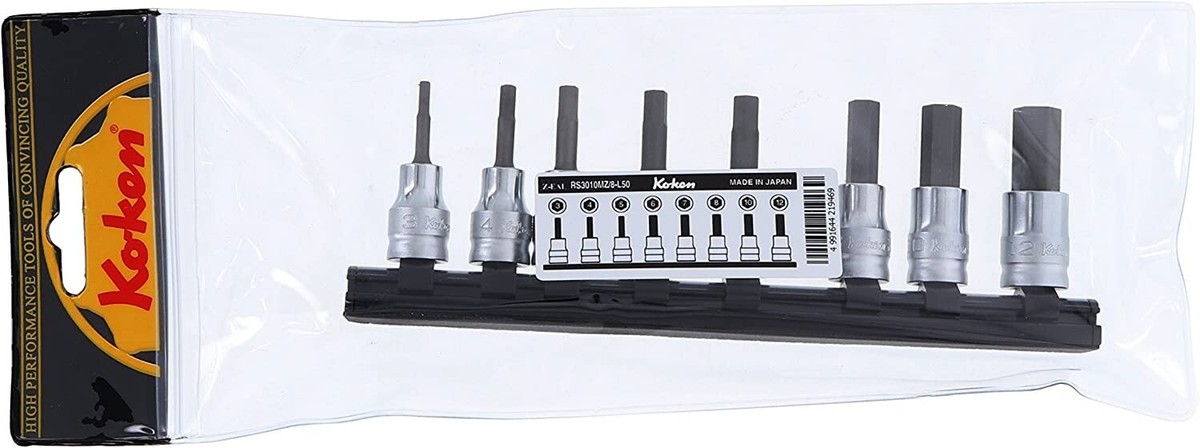 Yamashita Ko-ken Z-EAL Hex Bit Socket Rail Set RS3010MZ/8-L50 | eBay