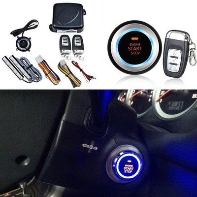 8 Pcs Car SUV Keyless Entry Engine Start Alarm System Push Button Remote Starter