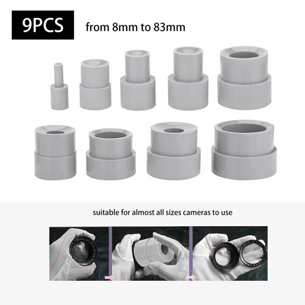 9Pcs Camera Lens Ring filter Removal Spanner Wrench Rubber Lens Repair Tool UK
