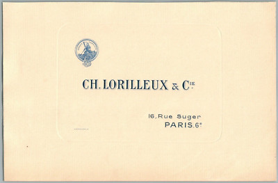 1922 Lorilleux Inks Rue Suger Paris 6th Advertising Old Paris Ad Edition