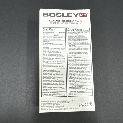 (3-pack)Bosley 2% Spray Hair Regrowth Treatment for Women - **READ DESCRIPTION** - Picture 5 of 7