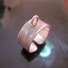Fine Silver Rings HILLTRIBE Ethno Anello Argento Tribal For Charms Hangs 56066