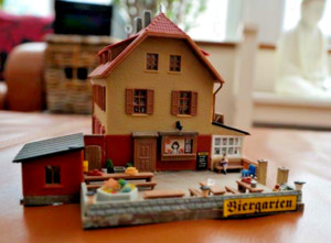  Beer garden and Guest house, for n-gauge model railway layout.