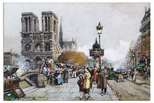 Tile Mural France Paris Notre-Dame Kitchen Shower Wall Backsplash Marble Ceramic