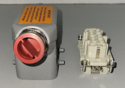 Harting Han 10B Side Entry Hood with Han 10E-F-S Power Connector (B507)