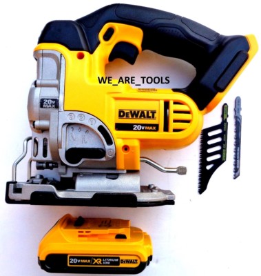 DeWalt DCS331 20V Cordless Variable Jig Saw, 1) DCB203 Battery