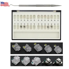 DAMON CLEAR Dental Orthodontic Self Ligating Bracket Ceramic Braces Roth 022 345