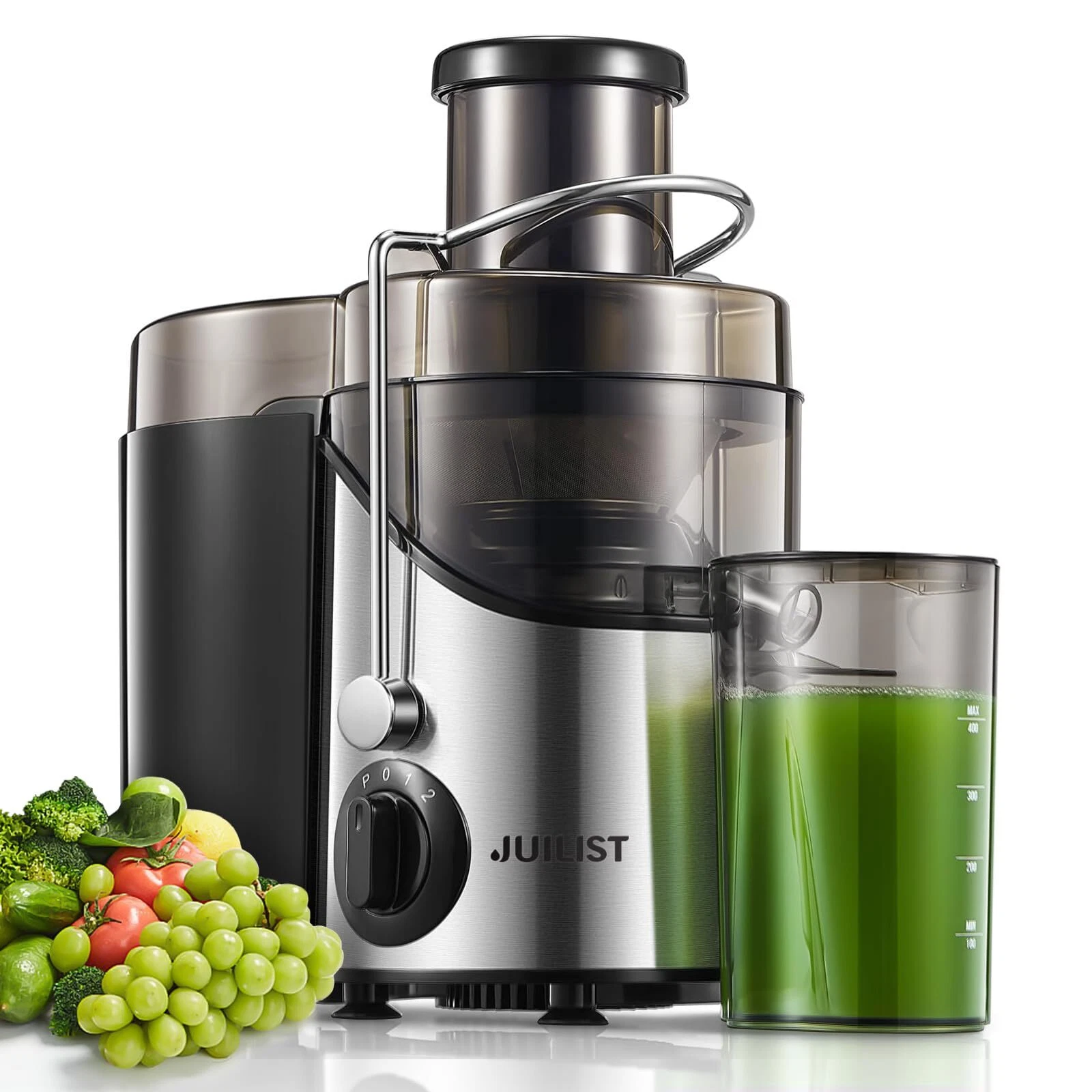 Juicer Machines, Juilist 3" Wide Mouth Juicer Extractor Max Power 800W, for Vege