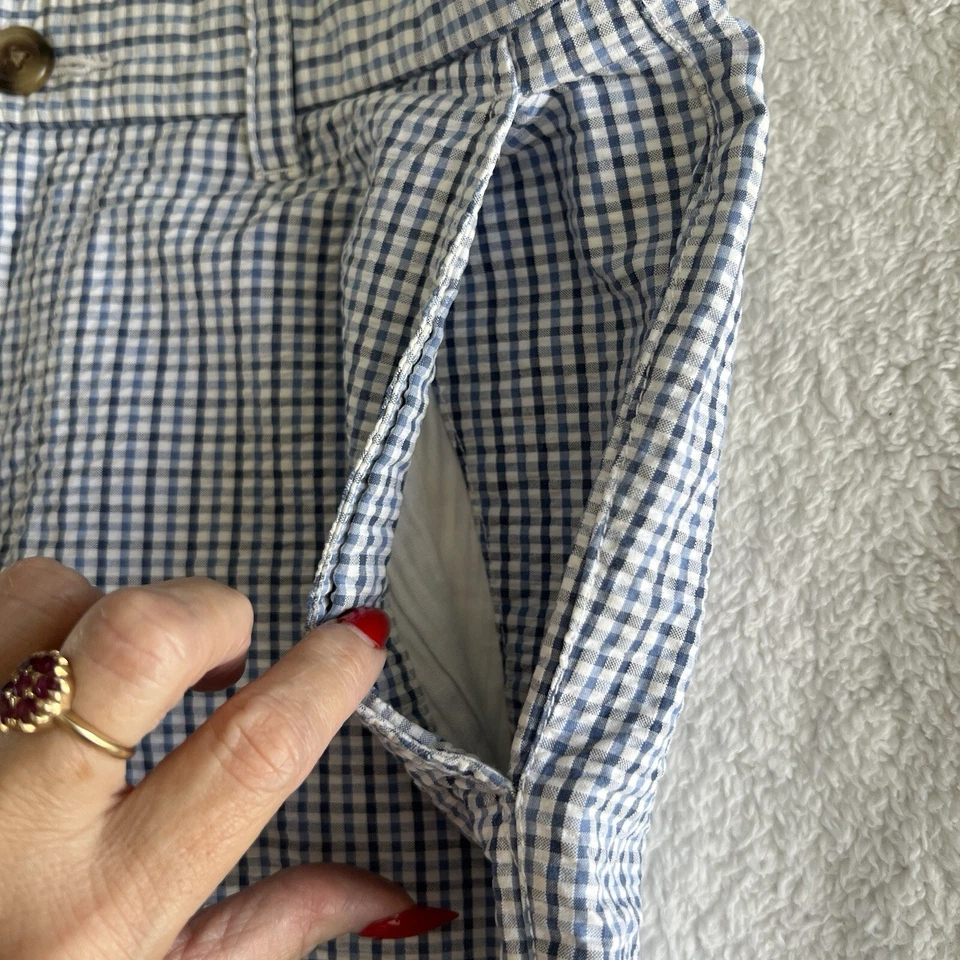 Pantalones Cortos Southern Tide Para Mujer Talla 28 Clásicos Azul Claro Rayas Desteñidos Informales Foto 2 de 4