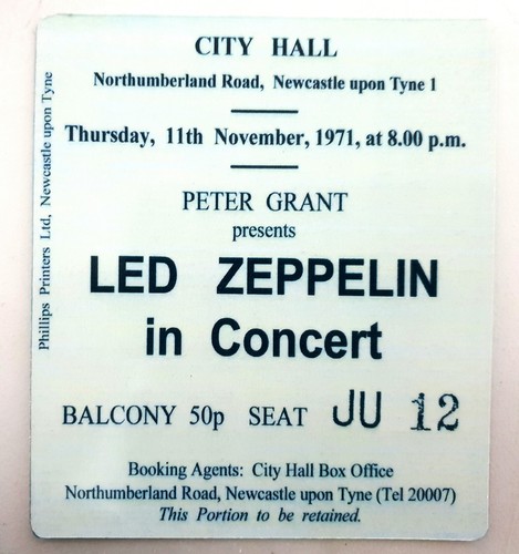LED ZEPPELIN - MUSIC GROUP Various Reproduction CONCERT TICKETS Individual Sale - 第 6/37 張圖片