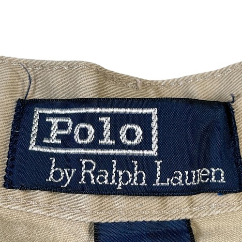 Polo Ralph Lauren Herrenshorts 42 beige khaki klassisch Chino plissiert Vater Baumwolle 6" - Bild 8 von 11