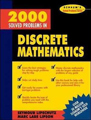 2000 Solved Problems in Discrete - Paperback, by Lipschutz Seymour - Good