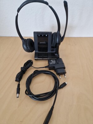 Plantronics Savi W720-M Schwarz Kopfbügel Headset für PC, Tischtelefon und Handy