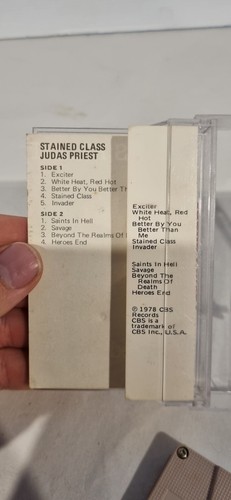JUDAS PRIEST Stained Class CASSETTE 1978 Heavy Metal Classic - Picture 6 of 6